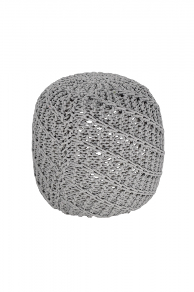 ΠΟΥΦ ΠΛΕΚΤΟ 65*33CM GREY/BLUE