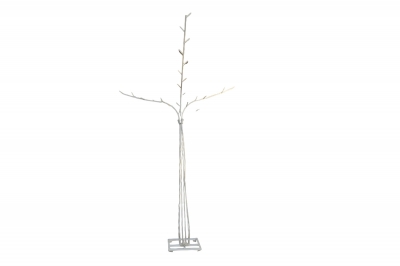 ΜΕΤΑΛΛΙΚΗ ΒΑΣΗ/ΚΟΡΜΟΣ ΔΕΝΤΡΟΥ ΜΟΝΗ 270CM WHITE