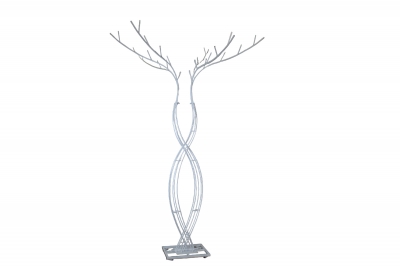 ΜΕΤΑΛΛΙΚΗ ΒΑΣΗ/ΚΟΡΜΟΣ ΔΕΝΤΡΟΥ ΔΙΠΛΗ  280CM WHITE