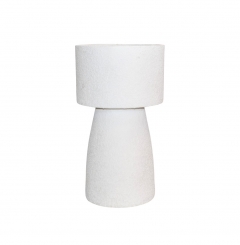 ����� FLOWERPOT 30*55CM GEO WHITE