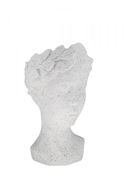 PLANTER ΚΕΦΑΛΙ ΘΕΑΣ 51.5*50*82CM PLAIN WHITE