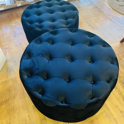 ΣΚΑΜΠΩ ΚΑΠΙΤΟΝΕ VELVET S/2 80*80*42CM BLACK