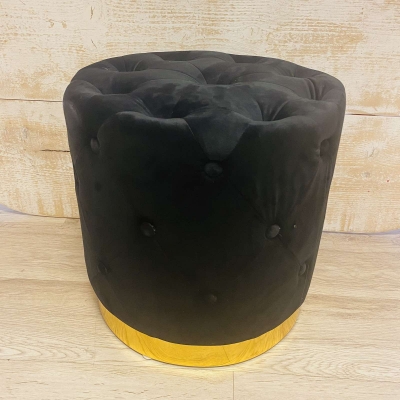 ΣΚΑΜΠΩ ΚΑΠΙΤΟΝΕ VELVET 43*43*42CM BLACK