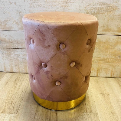 ΣΚΑΜΠΩ ΚΑΠΙΤΟΝΕ VELVET 32*32*41CM DUSTY PINK