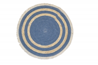 ΧΑΛΑΚΙ CORN LEAF D.60CM ΜΕ ΚΡΟΣΣΙΑ WHITE/BLUE