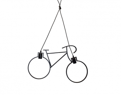 ΚΡΕΜΑΣΤΟ ΦΩΤΙΣΤΙΚΟ ΠΟΔΗΛΑΤΟ 61*37CM 2 ΛΑΜΠΕΣ ΜΑΥΡΟ