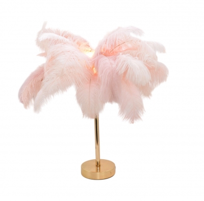 ΕΠΙΤΡΑΠΕΖΙΟ ΦΩΤΙΣΤΙΚΟ MINI OSTRICH 50*H55CM PINK