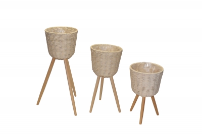 ΚΑΣΠΩ ΜΕ ΞΥΛΙΝΑ ΠΟΔΙΑ 42/56/68CM S/3 ΦΥΣΙΚΟ