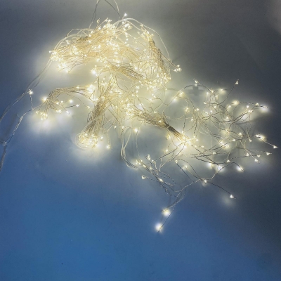firecracker curtain x 10 3m*(0.30/0.50/0.70) 450led silver steady white warm ip44