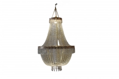 CRYSTAL HINDU CHANDELIER 61.5*61.5*7CM WARM WHITE