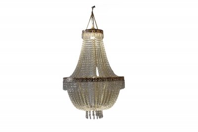 CRYSTAL HINDU CHANDELIER 81.5*81.5*7CM WARM WHITE