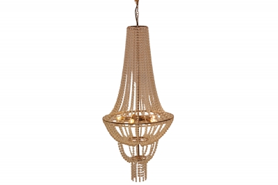 ΠΟΛΥΕΛΑΙΟΣ 5 ARMS BEAD CURTAIN CRYSTAL LAMP 55*125CM LED LIGHTS WARM