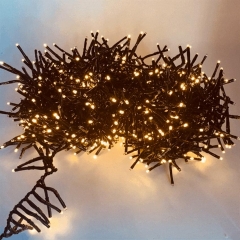 firecracker led 10m 1000led black 8 functions classic warm ip44