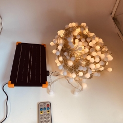 solar hazy balls 5400ml 50m 400led transparent 8 functions warm white ip44