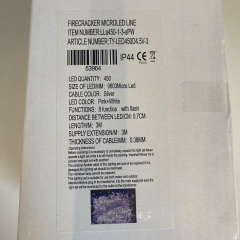 firecracker lights 3m 450led silver 8 functions pink/white ip44