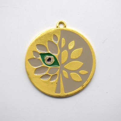 ΜΕΤΑΛΛΙΚΟ ΜΕΝΤΑΓΙΟΝ ΔΕΝΤΡΟ ΖΩΗΣ/ΜΑΤΙ 45mm 1τεμ