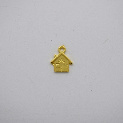 μεταλ. σπιτακι mini 15mm 10τεμ χρυσο