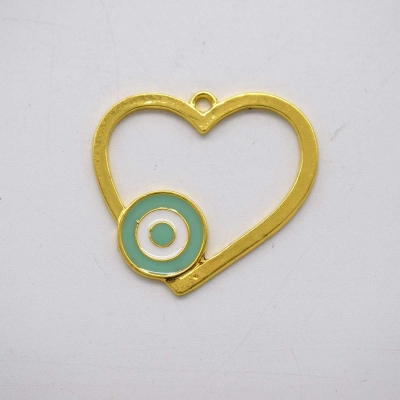 ΜΕΤΑΛ.ΚΑΡΔΙΑ/ΜΑΤΙ 40mm ΧΡΥΣΗ 1 ΤΕΜ.