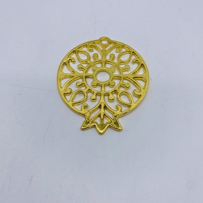 μεταλλικο ροδι βυζαντινο 50.8*42.5mm χρυσο 1 τεμαχιο