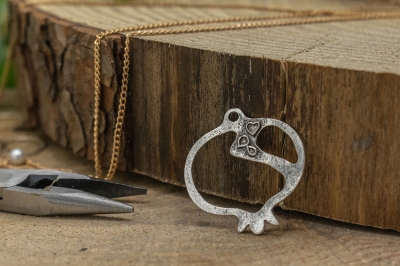 μεταλλικο ροδι ασημενιο 35mm απλο 1τεμ