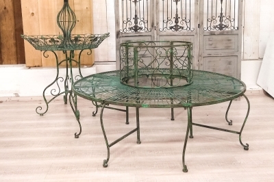 ΜΕΤΑΛΛΙΚΟ ΚΥΚΛΙΚΟ ΠΑΓΚΑΚΙ ΠΡΑΣΙΝΟ 148X76cm