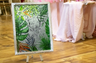 ΠΙΝΑΚΙΔΑ ΞΥΛΟ-ΜΕΤΑΛΛΟ TROPICAL 30*40CM