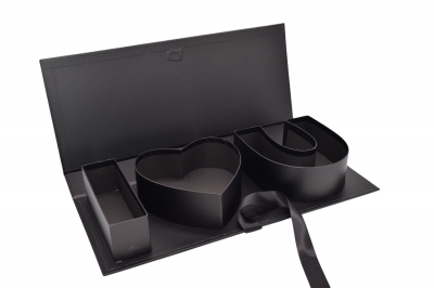 FLOWER BOX ΚΑΣΕΤΙΝΑ I/U 45.6x19.5x6.8cm BLACK