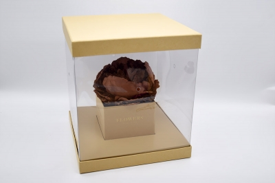 FLOWER BOX ΤΕΤΡΑΓΩΝΟ 25x25x28cm PVC/NUDE