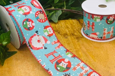 κορδελα χρ. hohoho 6.4*10 yards mint blue