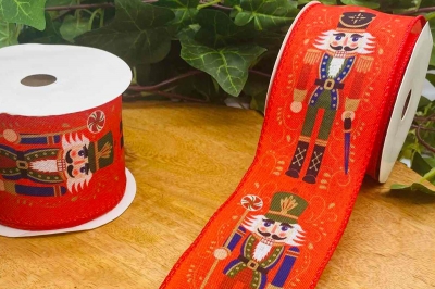 κορδελα χρ. nutcracker 6.4*10 yards red