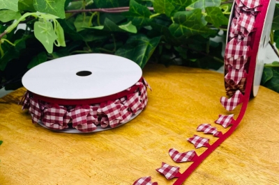 κορδελα γιρλαντα μποτα/αστερι/ελατο 30mm x 10y μπορντω