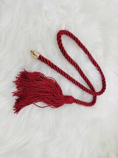 φουντα bordeaux 12cm ακροδεκτη/κορδονι 9mm l82cm