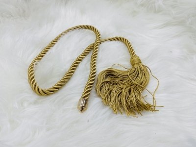 φουντα gold 12cm ακροδεκτη/κορδονι 9mm l82cm