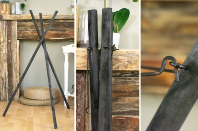 ΒΑΣΗ ΞΥΛΙΝΗ-ΤΡΙΠΟΔΟ  2.5 x 110cm ΓΡΑΦΙΤΗΣ