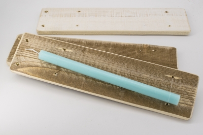 ΞΥΛΟ 10X40cm ΚΑΦΕ ΣΥΣΚΕΥΑΣΙΑ ΠΑΣΧΑΛΙΝΗΣ ΛΑΜΠΑΔΑΣ