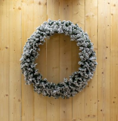 χρ.στεφανι sugar pine χιονισμενο d.120cm 630tips