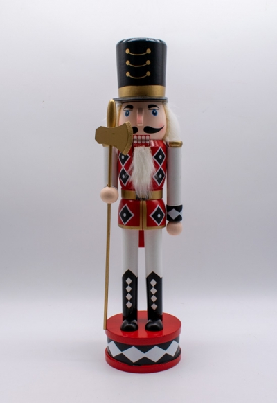 καρυοθραυστης 38cm ρηγας μπαστουνι με μαυρο καπελο