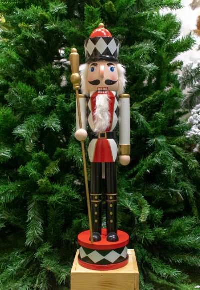 καρυοθραυστης 60cm ρηγας καρο με κοκκινο καπελο