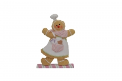 rainbow biscuit girl 33*6*46cm sugar pink
