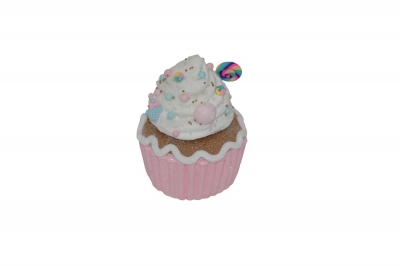 rainbow candy cupcake 12*15.5cm sugar pink