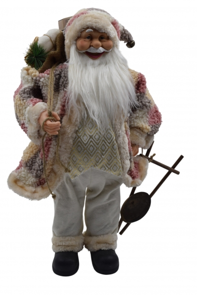 santa felt παλτο 60cm beige/pink