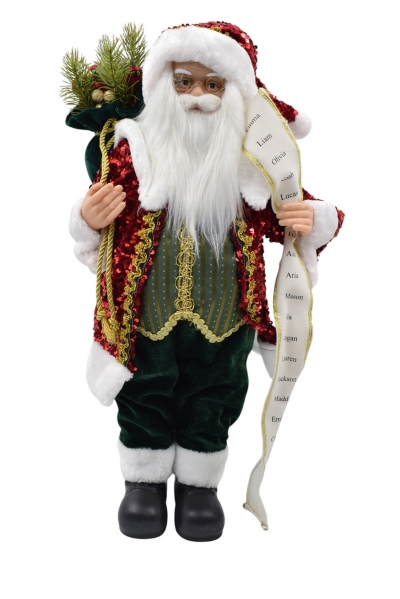 santa παλτο παγετες 60cm red/green