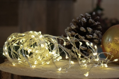 φωτακια led μετασχηματιστης 5x2mx100l ασημενια