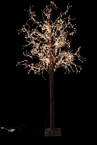 microled tree 210cm 2000led brown/copper steady warm white ip44