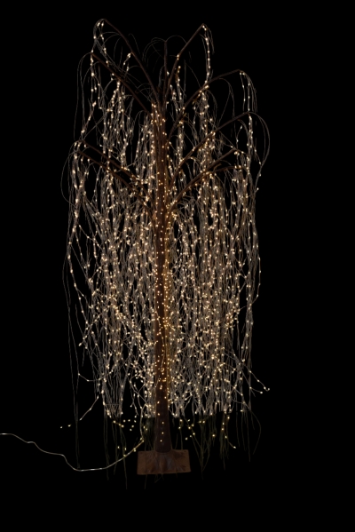 microled willow 180cm 1800led brown/copper 8 functions warm white ip44