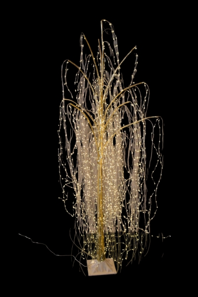 microled willow 180cm 1800led champagne/silver 8 functions warm white ip44