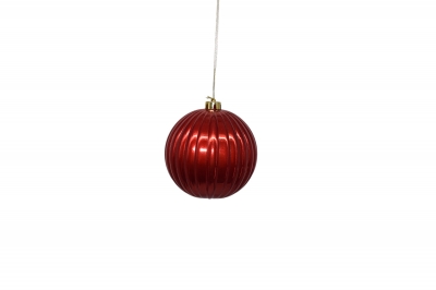 15cm χρ.μπαλα pearl αθραυστη  christmas red