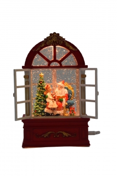 ��.��������� santa`s vintage window 13*7.5*21cm light/music usb