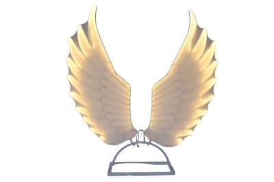 ΦΩΤΙΖΟΜΕΝΑ ΦΤΕΡΑ ΑΓΓΕΛΟΥ LUMINOUS WINGS 110*130CM WARM WHITE