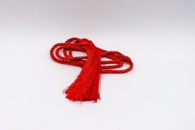 φουντα με κορδονι διπλη 124cm red 1τμχ